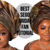 best way to tie bridal fan with 1 3