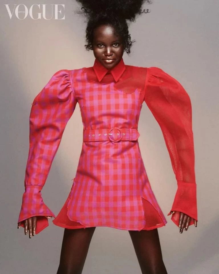 major adut akech bior sends a striking message in south africas thebe magugu for british vogue