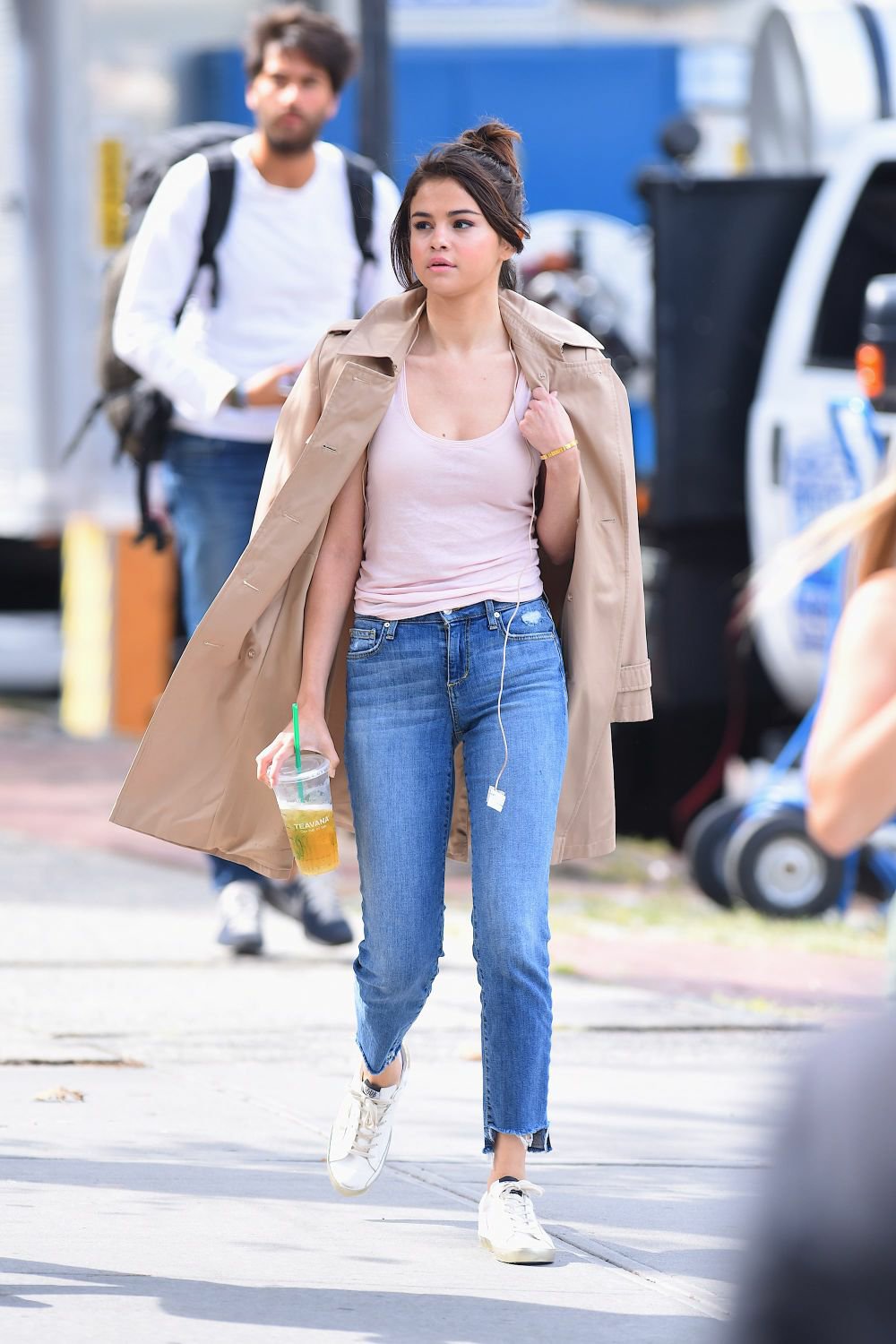 while shooting movie selena spotted wearing simple pink tank compress93129200954848866729
