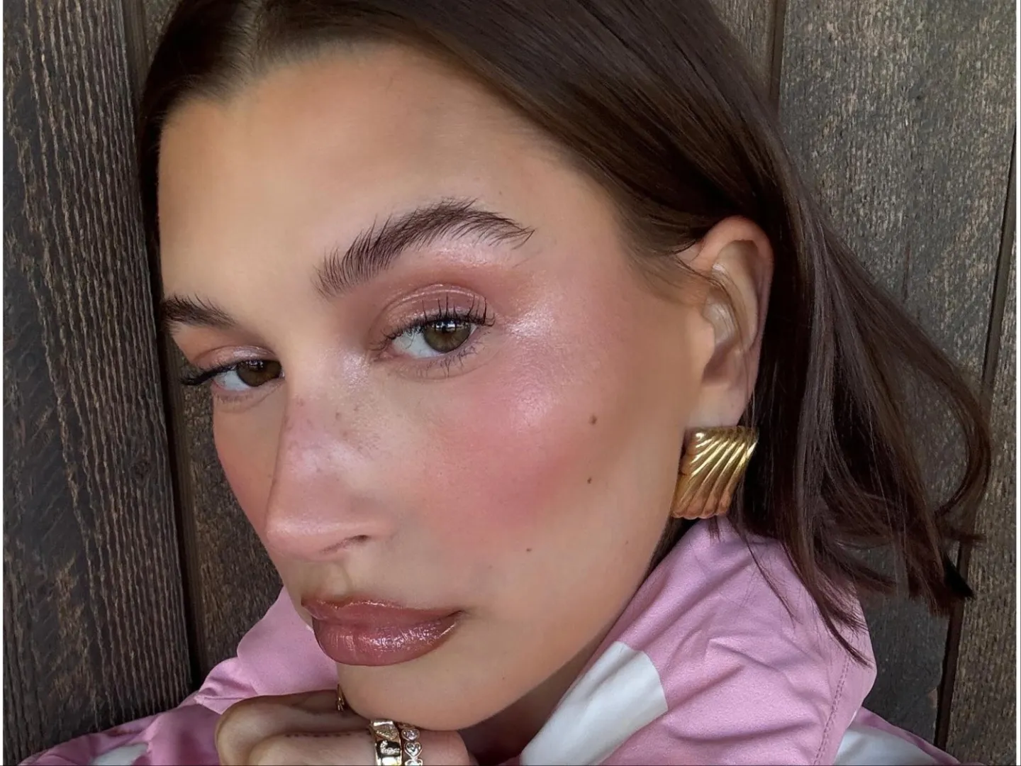 Hailey Bieber Sugar Plum Fairy Makeup