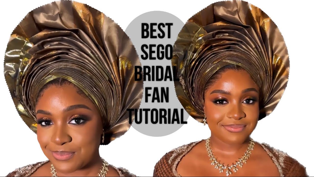 best way to tie bridal fan with 1 3