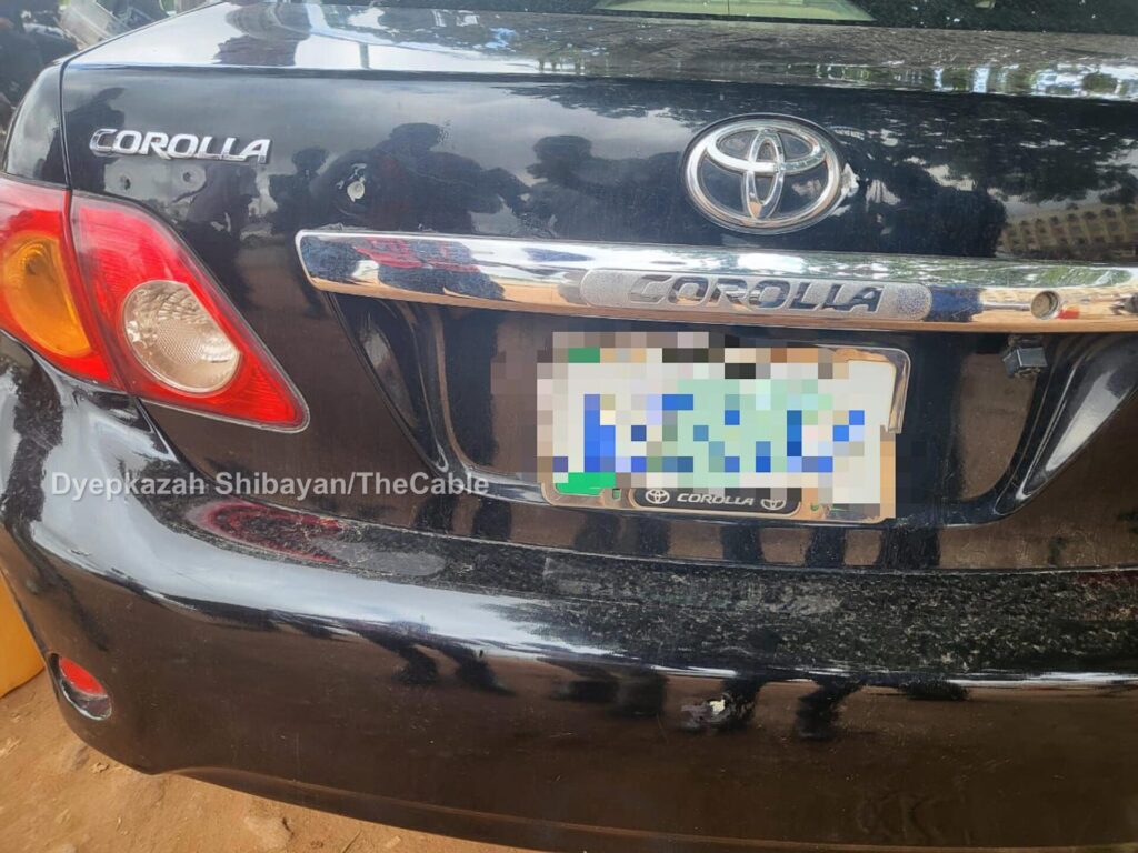 A journalists car hit by bullets during hunger protest in Abuja 1920x1440 1