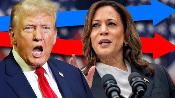 Trump and Harris