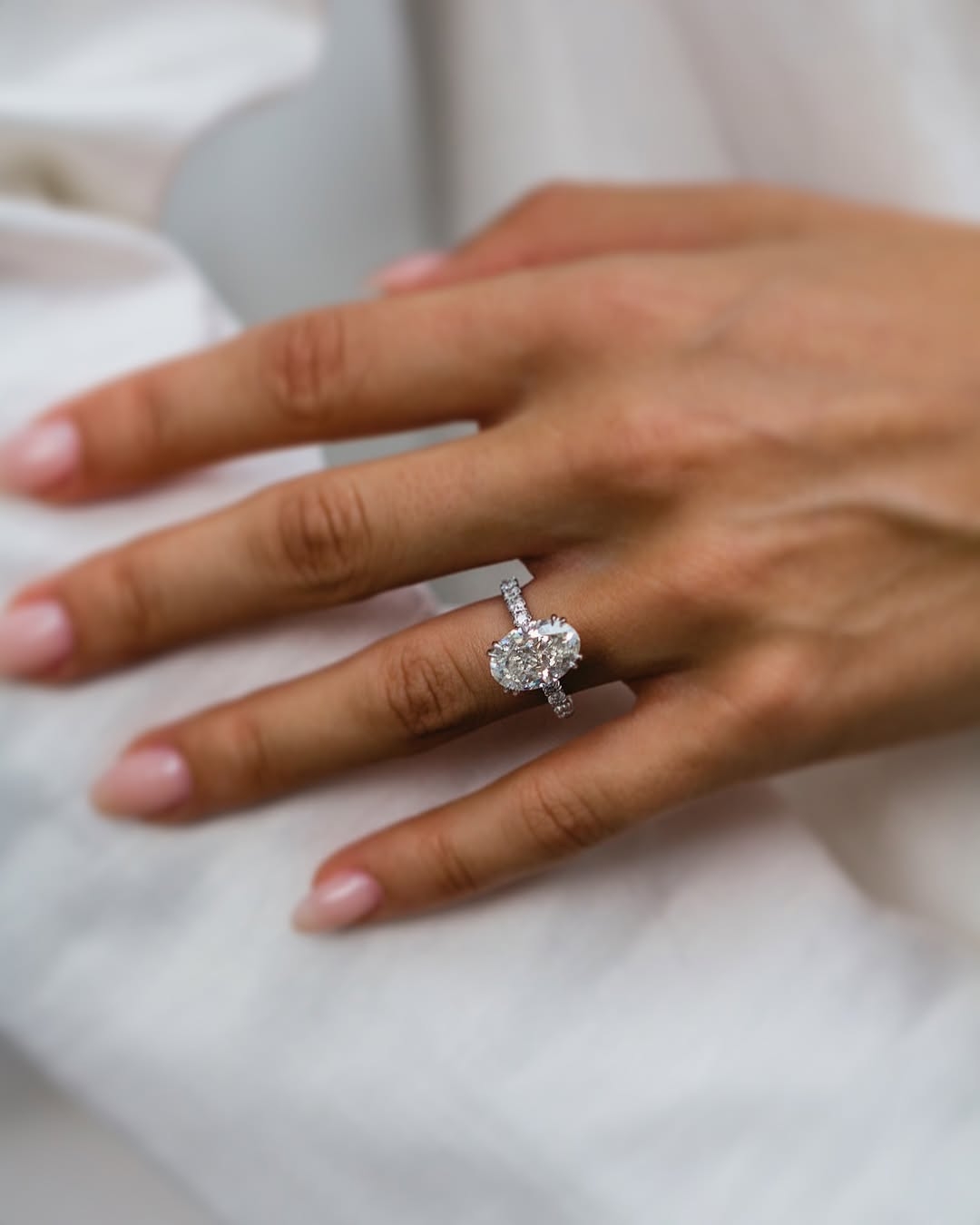 Moissanite ring