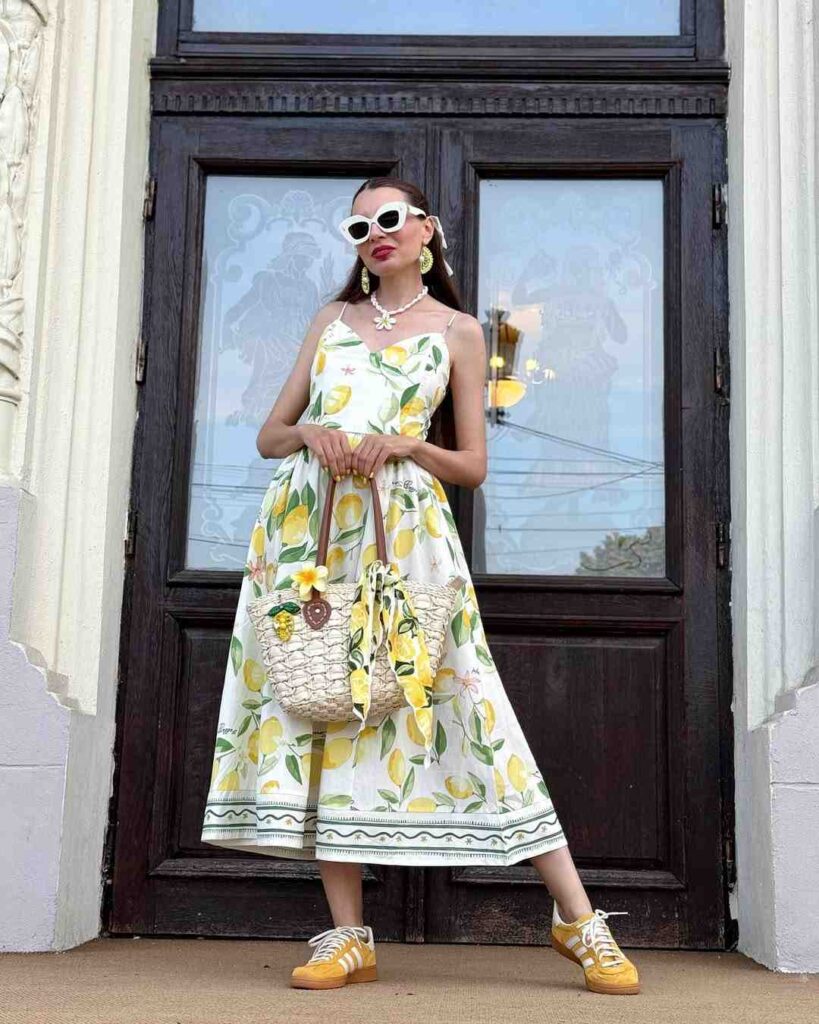 Longdressandsneakers