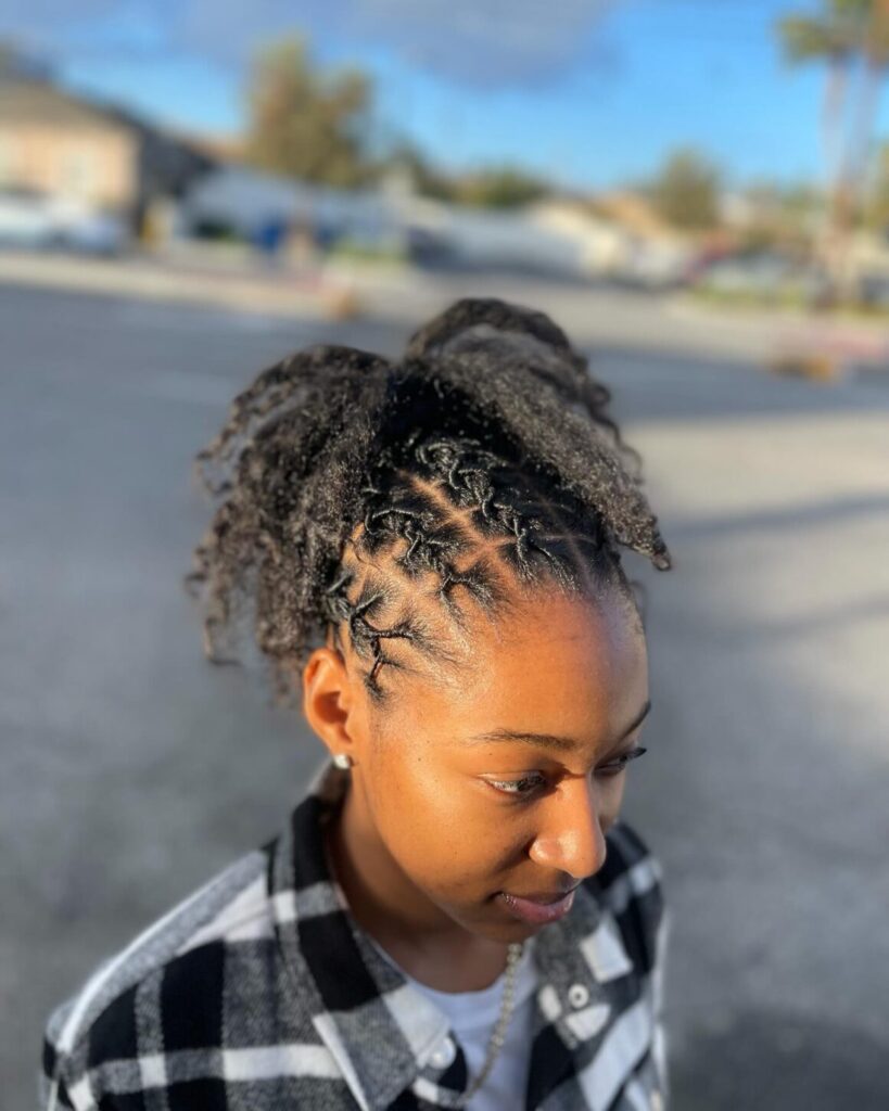 Pineapple Updo Hairstyles