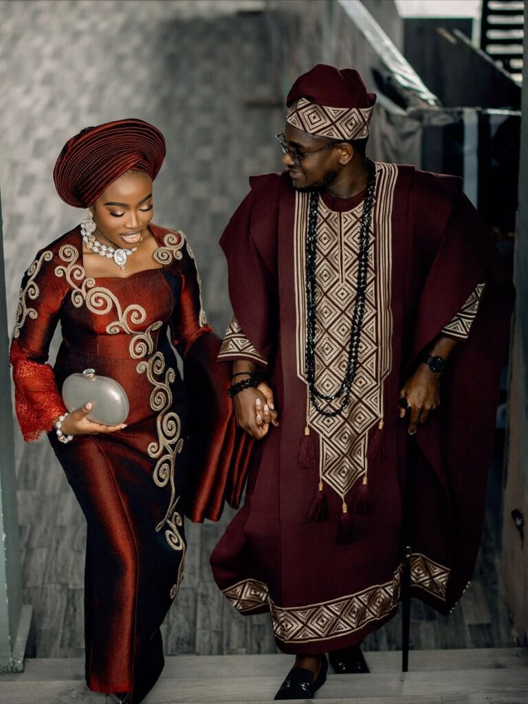 aso oke color combo